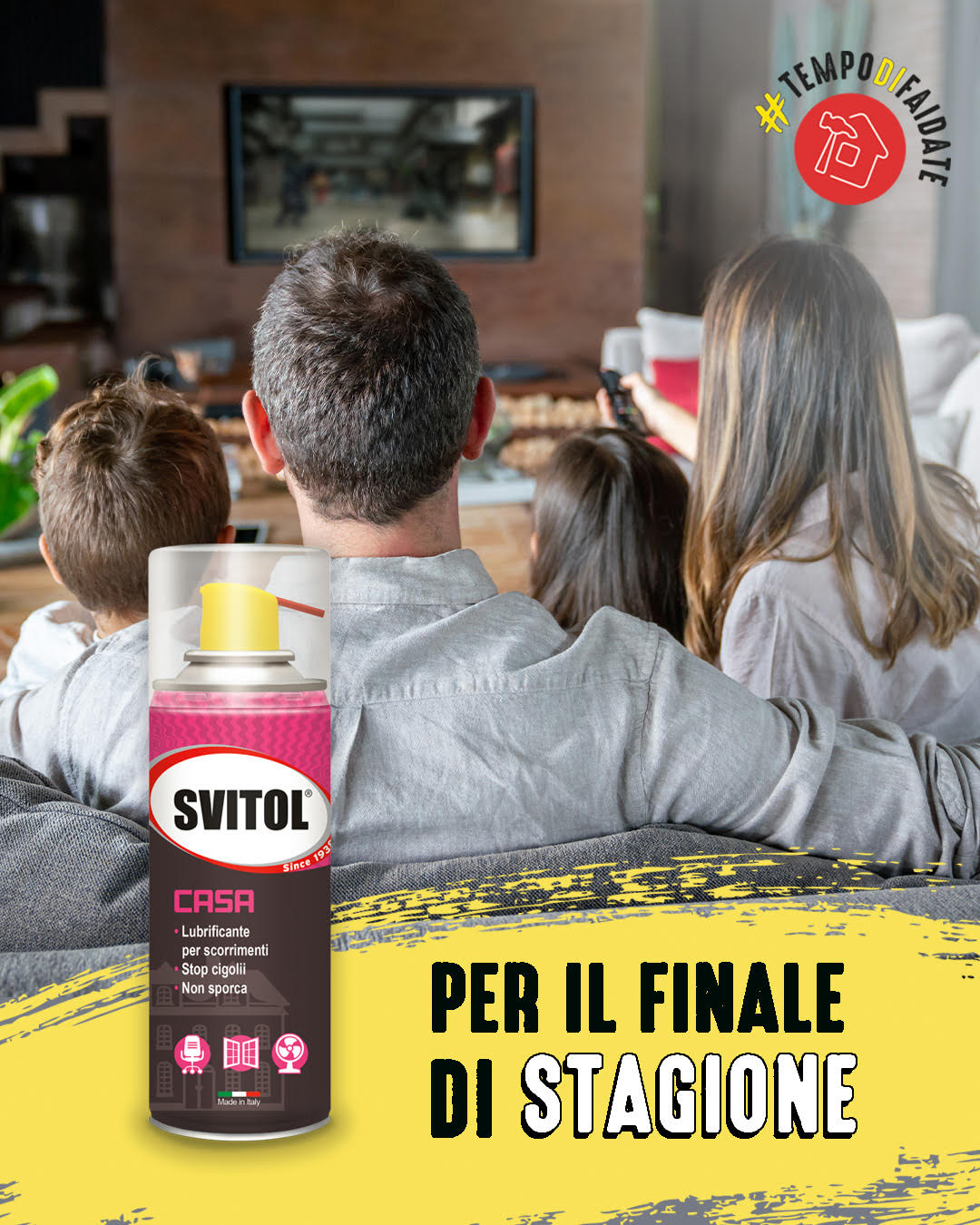 Lubrificare supporto TV